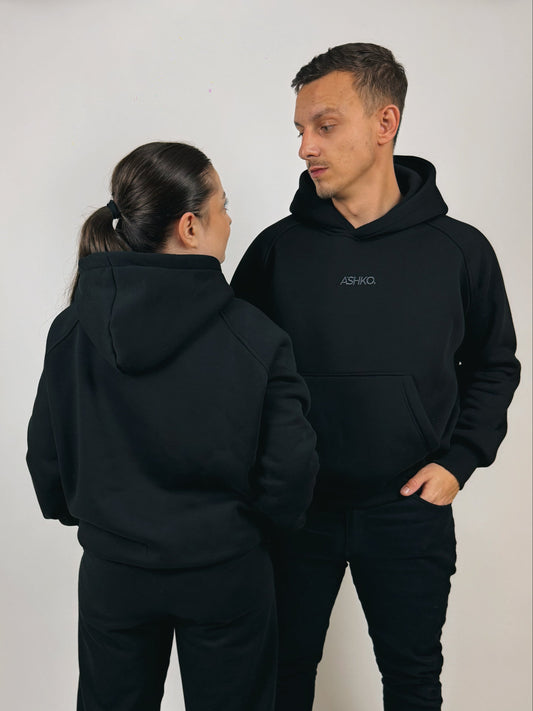 MIDNIGHT BLACK HOODIE